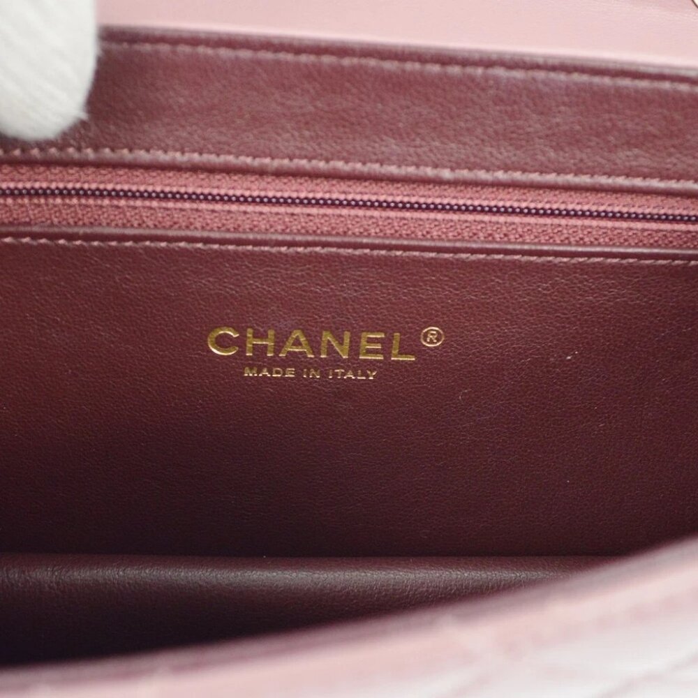Chanel Purple Lambskin Beauty Lock Flap Bag - Picture 7 of 7